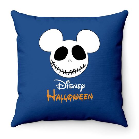 Disney Halloween Jack Nightmare Skellington Before Christmas Throw Pillow