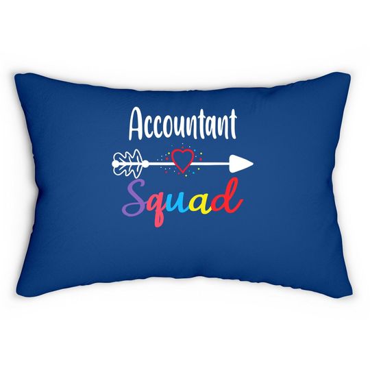 Accountant Squad Team Funny Back To School Teacher Supplies Lumbar Pillow