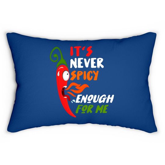 Chili Red Pepper Gift For Hot Spicy Food & Sauce Lover Lumbar Pillow
