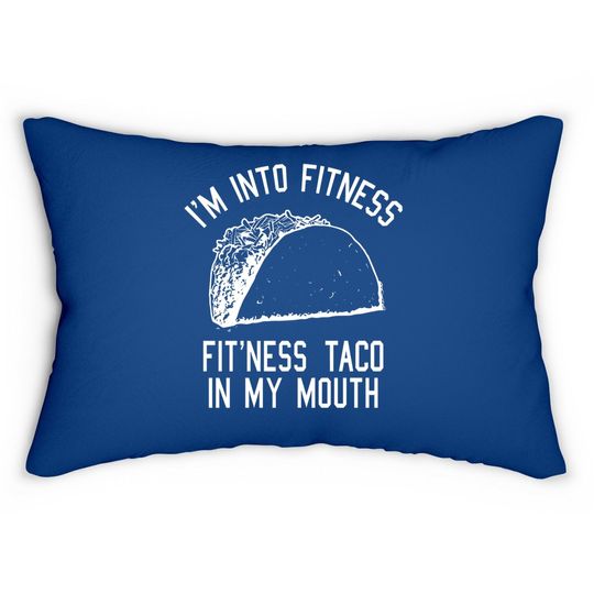 Fitness Taco Funny Lumbar Pillow