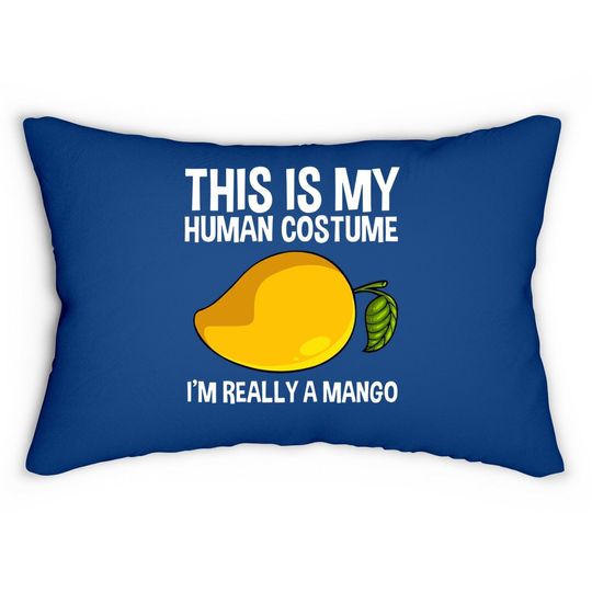 This Is My Human Costume Mango Fruit Lumbar Pillow