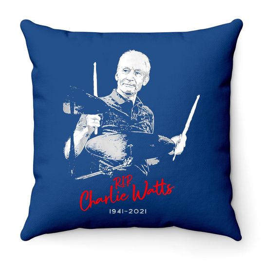 Charlie Watts Throw Pillow