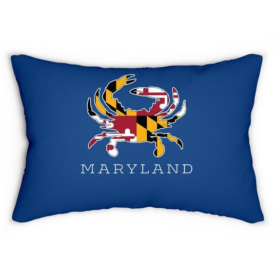 Maryland State Flag Classy Lumbar Pillow