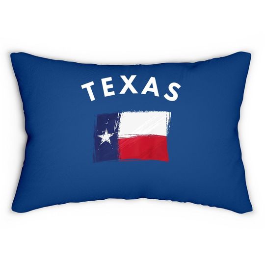 Texas Fans State Of Texas Flag Lumbar Pillow