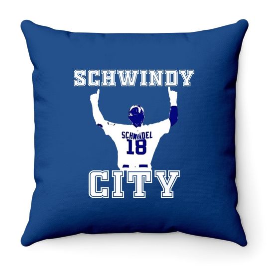 Schwindy City Baseball Throw Pillow