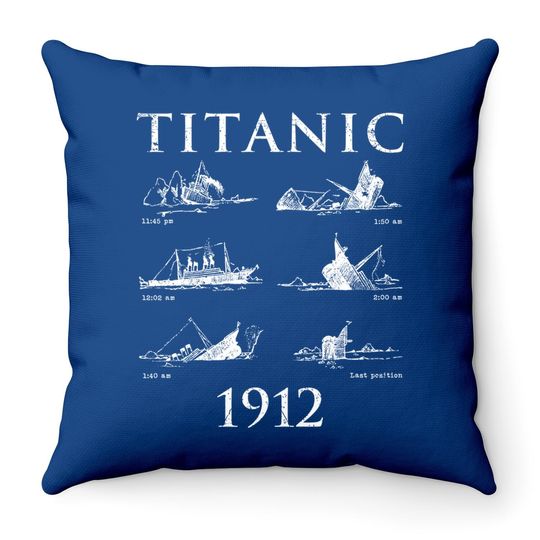 Titanic Remembrance Day Titanic Sinking Throw Pillow