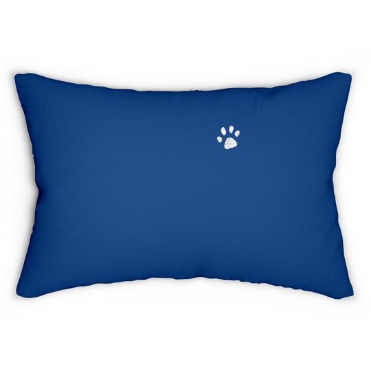 Dog Mom Lumbar Pillow | Left Chest Paw Print Dog Lover Lumbar Pillow