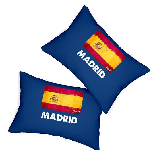 Madrid Spain Lumbar Pillow