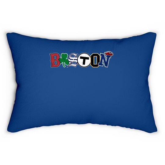 Vintage Boston Sports Fan City Pride Lumbar Pillow