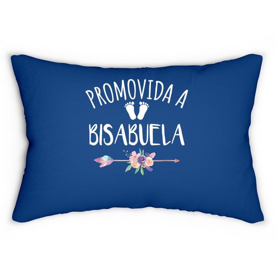 Promovida A Bisabuela Spanish Baby Shower Great Grandma Gift Lumbar Pillow