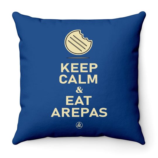 Keep Calm And Eat Arepas Throw Pillow