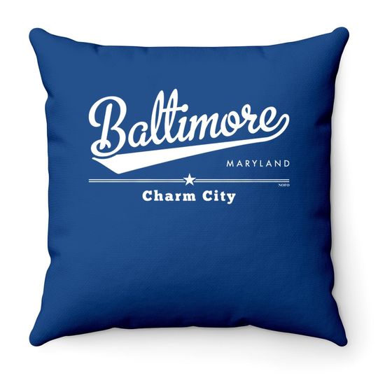 Baltimore Maryland Charm City Throw Pillow