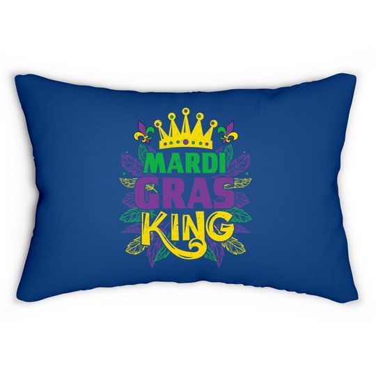 King Costumes Mardi Gras Carnival Lumbar Pillow