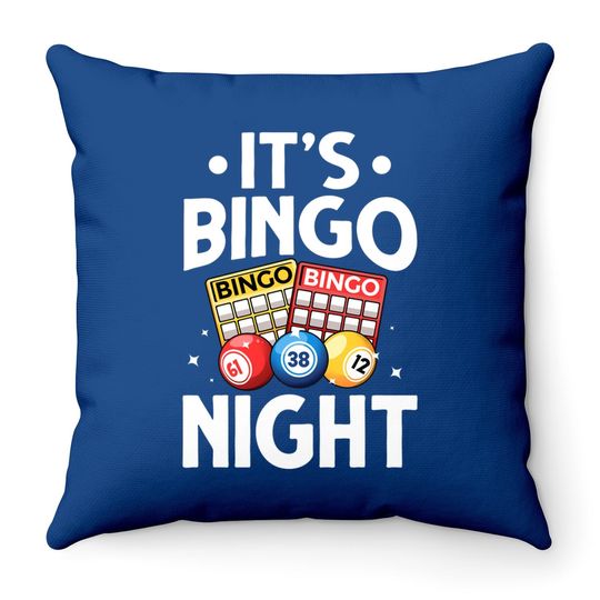 Bingo Design For Bingo Lovers Casino Gambling Throw Pillow