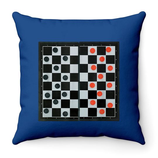 Checkers Board Costume Halloween Board Games Throw Pillow