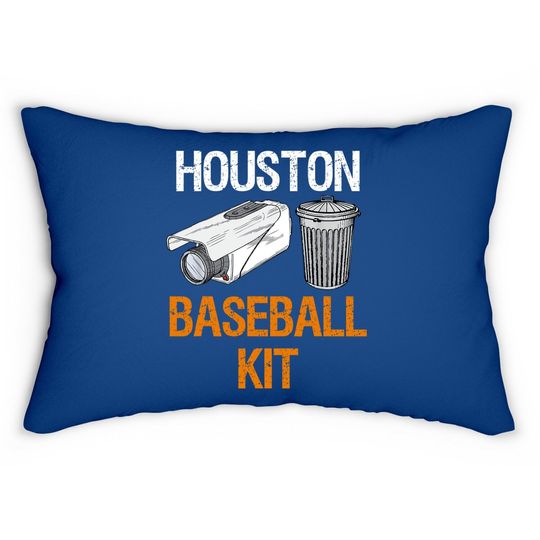 Houston Baseball Camera And Trash Can Gag For And Lumbar Pillow