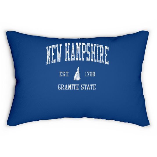 New Hampshire Vintage Sports Design Lumbar Pillow