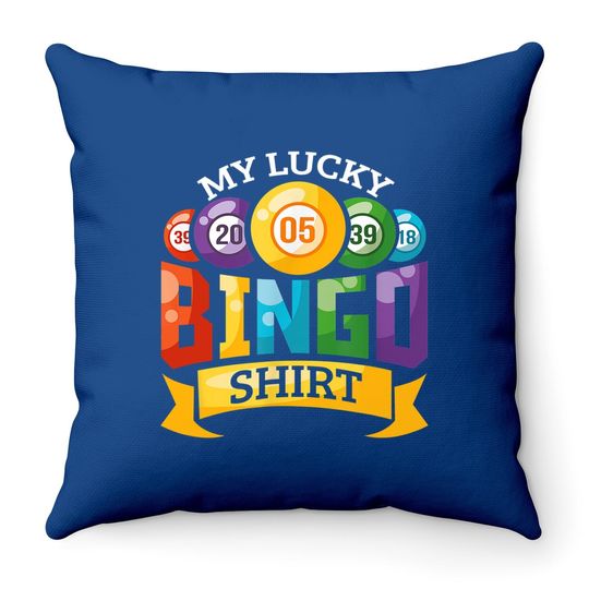 My Lucky Bingo Throw Pillow