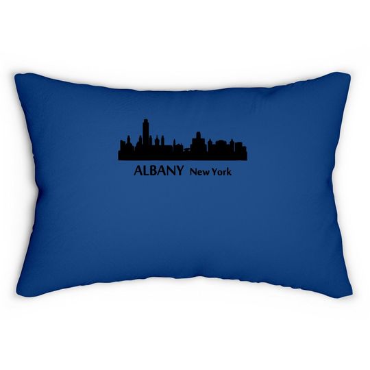 Albany New York Downtown Skyline Lumbar Pillow