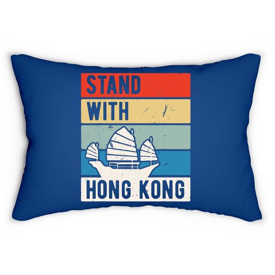 Stand With Hong Kong No China Extradition Protest Lumbar Pillow