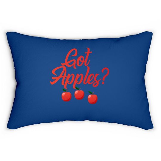 Got Apples Quote Orchard Harvest Lovers Farmers Market Lumbar Pillow