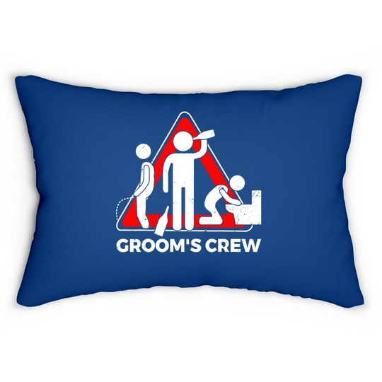 Groom's Crew Groomsbachelor Party Lumbar Pillow