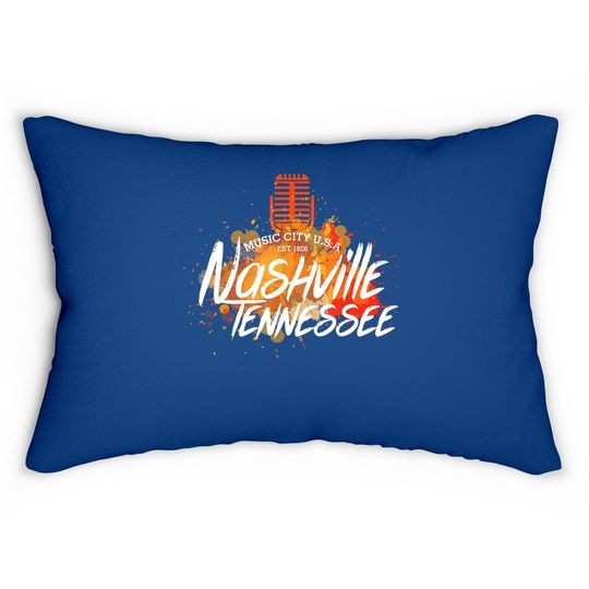 Nashville Country Music City Lumbar Pillow