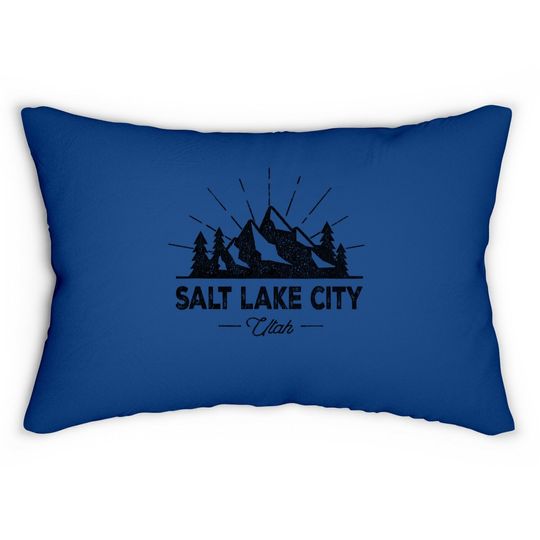 Salt Lake City Utah Lumbar Pillow