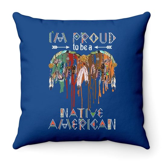 I'm Proud To Be A Native American Classic Throw Pillow