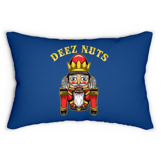 Deez Nuts Inappropriate Christmas Lumbar Pillow