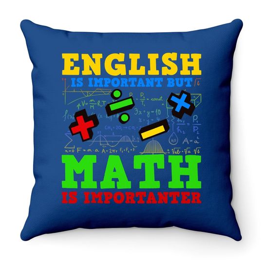 Math Teacher Student Mathematician Throw Pillow