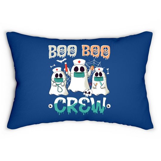 Boo Boo Crew Nurse Halloween Ghost Costume Matching Lumbar Pillow
