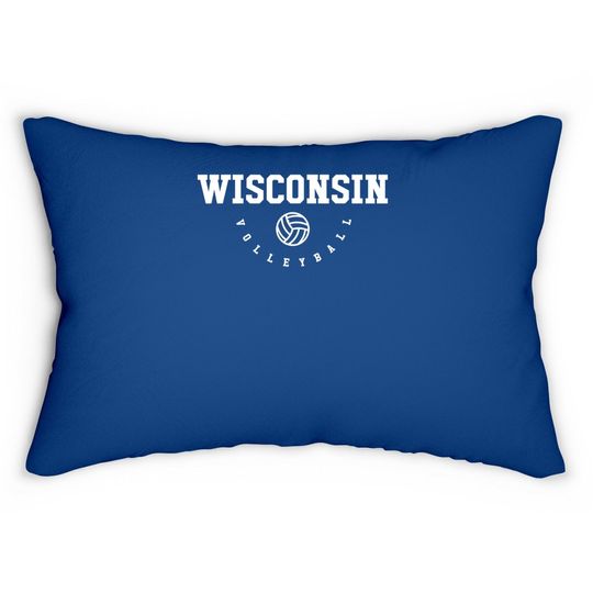 Wisconsin Volleyball Team Lumbar Pillow