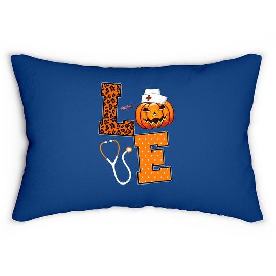 Love Nurse Halloween Lumbar Pillow