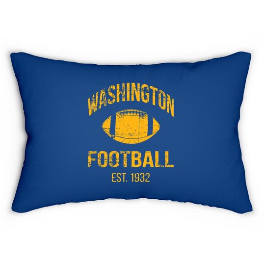 Vintage Washington Football Lumbar Pillow