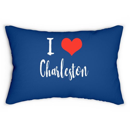 I Love Charleston Lumbar Pillow