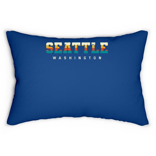 Seattle Washington Hometown Lumbar Pillow