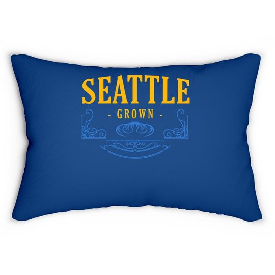 Seattle Grown Washington American Lumbar Pillow