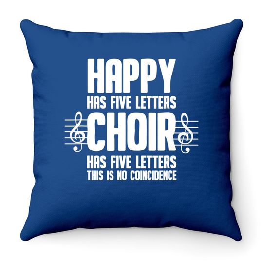 Choir Singing Musician Choral Throw Pillow