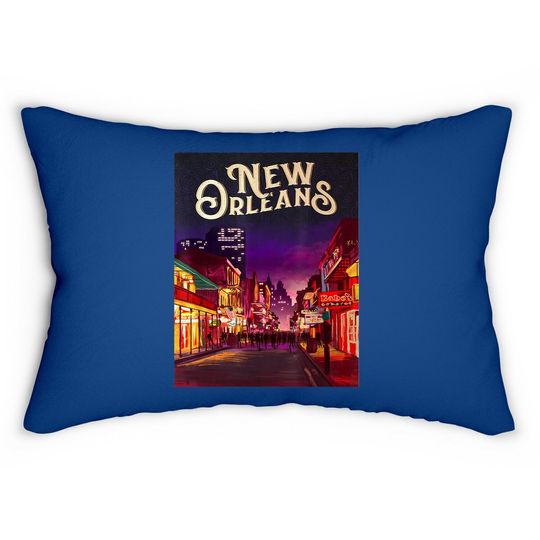 New Orleans French Quarter Lumbar Pillow