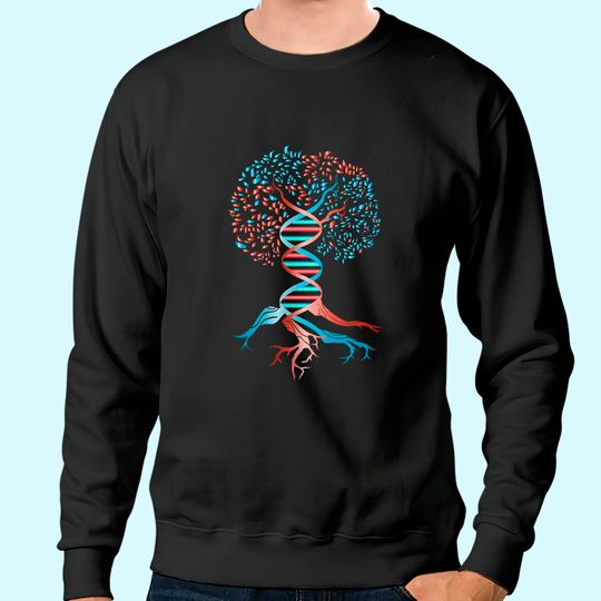 DNA Tree Of Life Funny DNA tee Sweatshirt