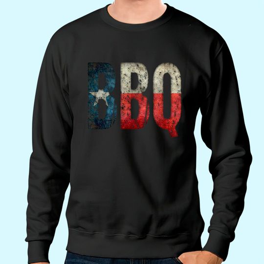 BBQ Texas State Flag Barbecue Sweatshirt