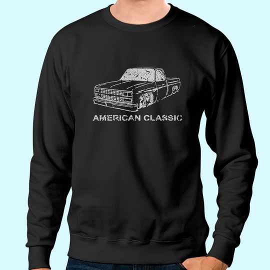 Vintage Racing C10 1973-87 Square Body Pickup Truck Graphic Sweatshirt for Men