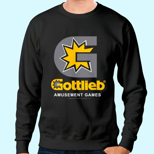 Gottlieb Pinball Amusement Games Logo Pinball Sweatshirt