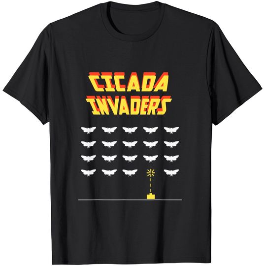 Men's T Shirt Cicada Invaders