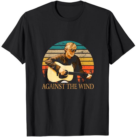 Vintage Retro Bob Arts Seger Love Musician Against The Wind T-Shirt