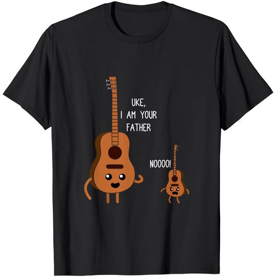 Uke I Am Your Father Funny Ukulele Banjo Guitar Player Gift T-Shirt