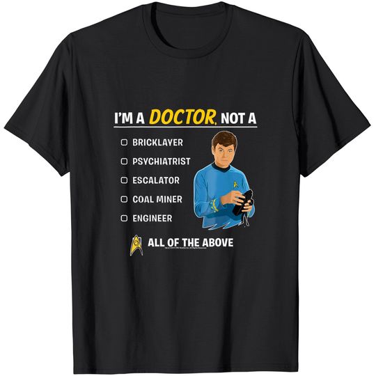 Star Trek Original Series McCoy I'm A Doctor Graphic T-Shirt