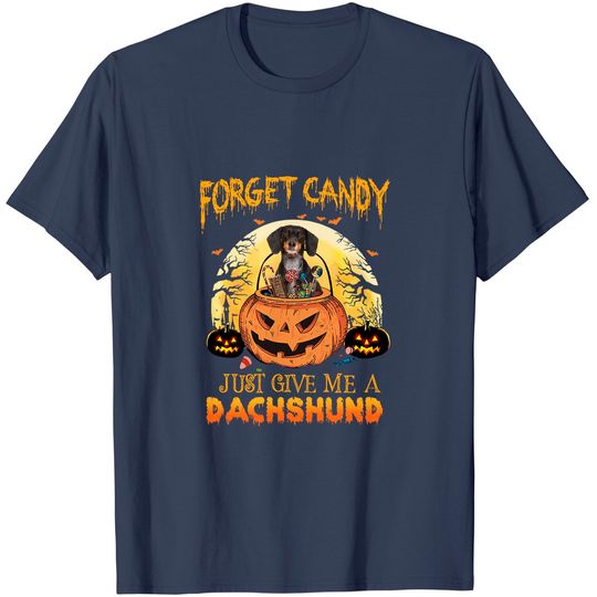 Candy Pumpkin Dachshund Dog T-Shirt