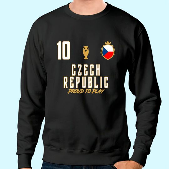 Fan Czech Republic National 10 Soccer Team Football Player Premium Sweatshirt